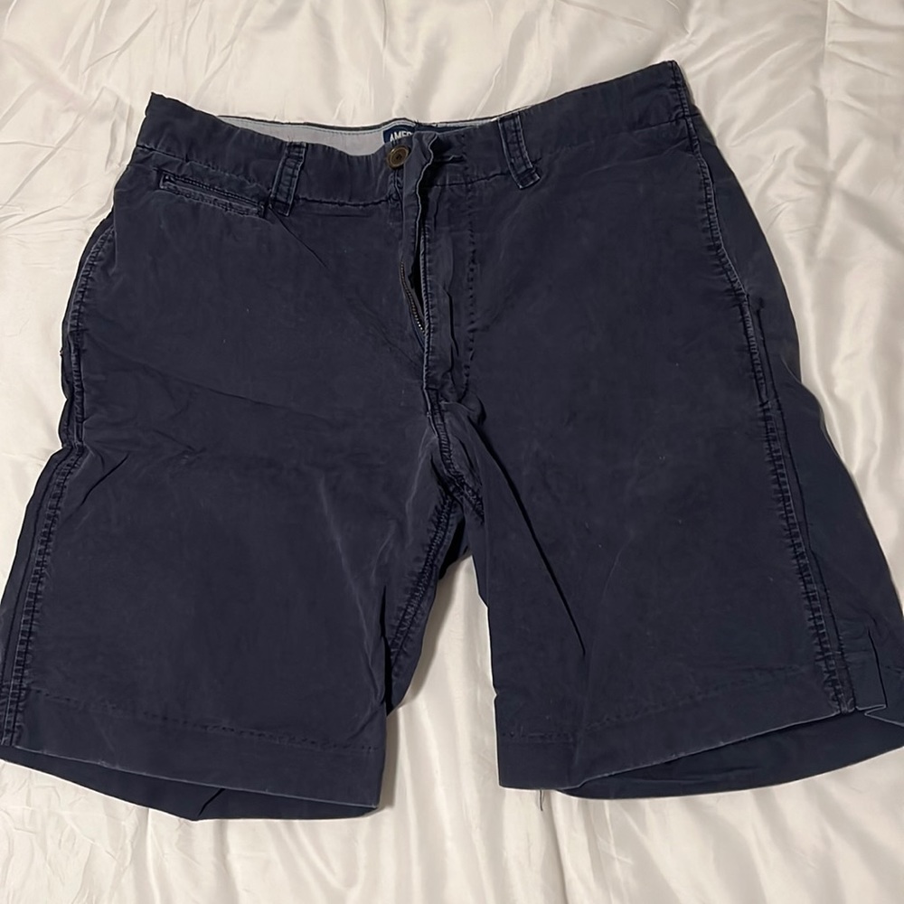 Men’s Navy American Eagle Cargo Dress Shorts